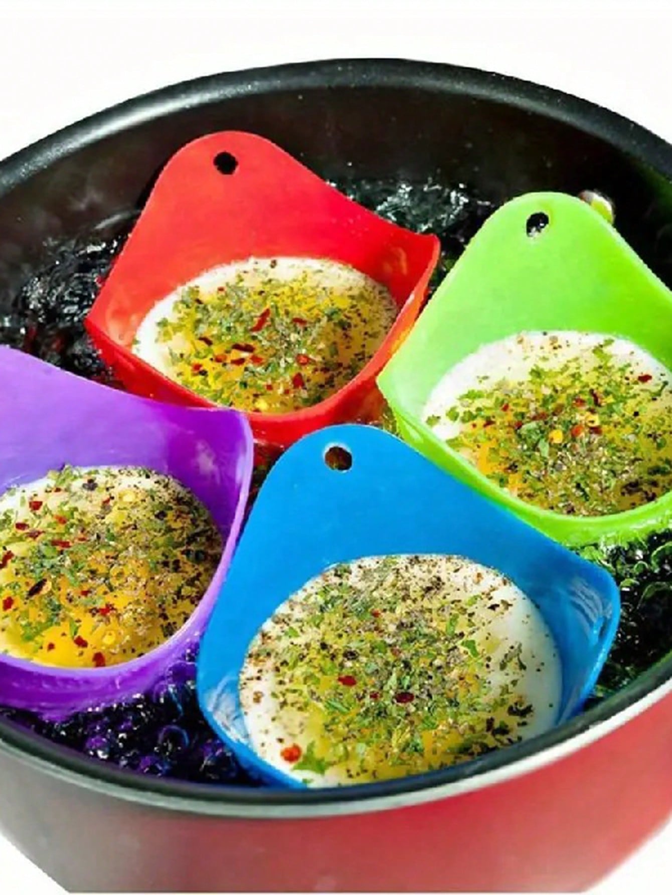 Baby Food Egg - 4 pcs Cetakan Telur Rebus Silikon