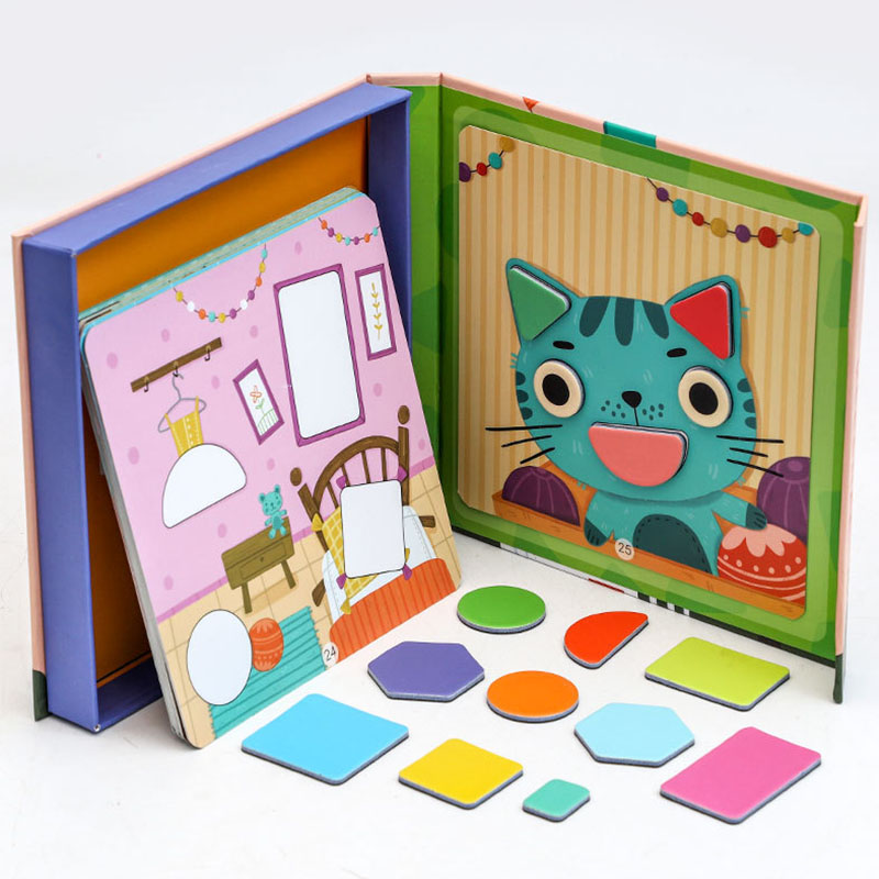 Baby Food Eat - Mainan Edukasi Pencocokan Bentuk Geometris Magnet