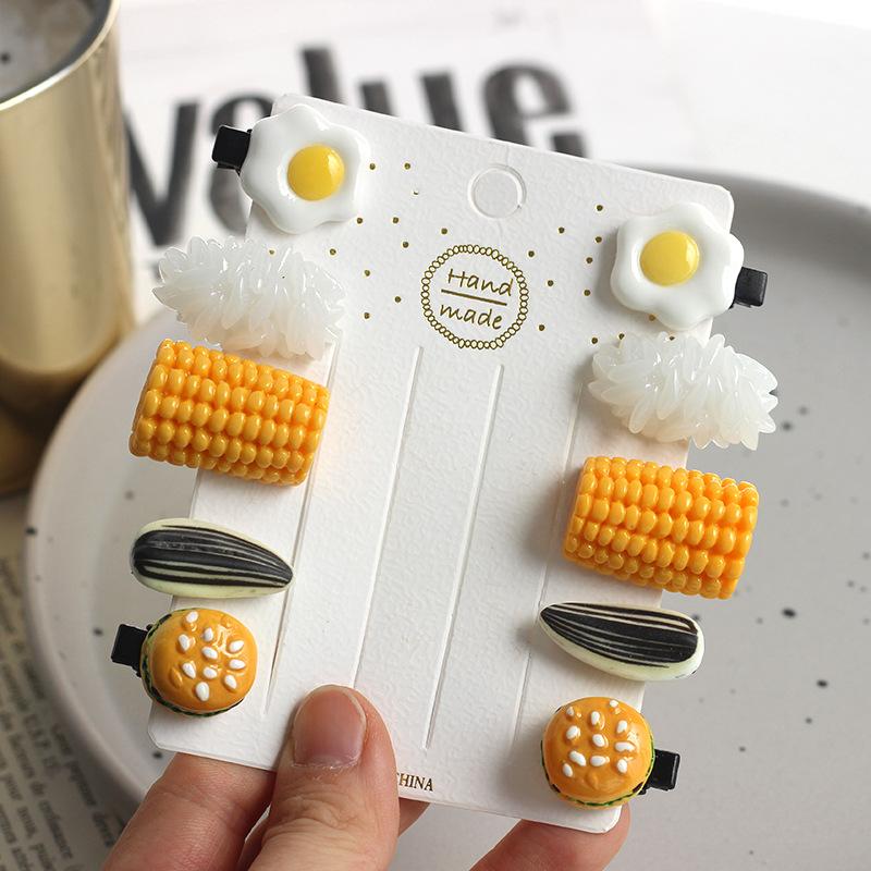 Baby Food Egg - 10 Buah Pin Rambut Lucu Baru