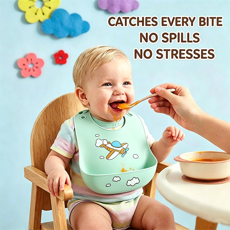 Bib Makan Bayi Silikon Tahan A - Baby Food Eat ulasan dan harga