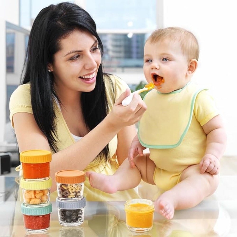6 Buah Toples Makanan Bayi Kac - Baby Food Glass Containers ulasan dan harga