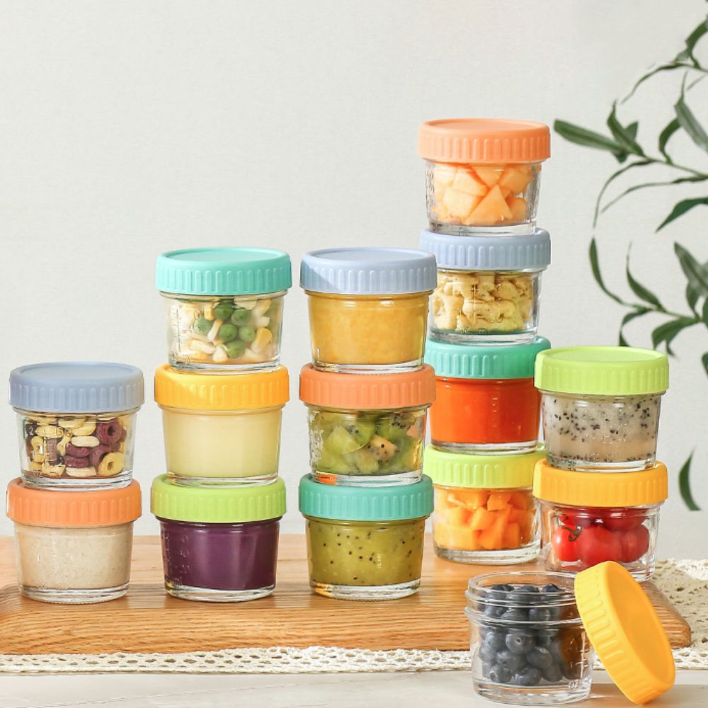 6 Buah Toples Makanan Bayi Kac - Baby Food Glass Containers ulasan dan harga