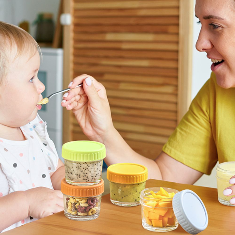 6 Buah Toples Makanan Bayi Kac - Baby Food Glass Containers ulasan dan harga