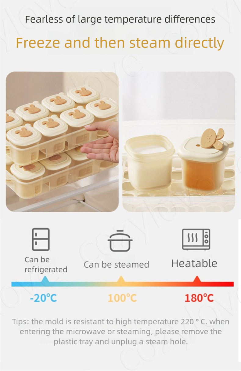 Baki Beku Makanan Bayi Portabe - Baby Food Glass Containers ulasan dan harga