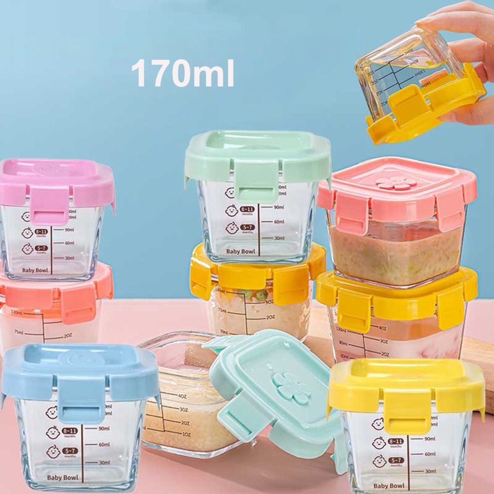 Kotak Penyimpanan Makanan 170M - Baby Food Glass Containers ulasan dan harga